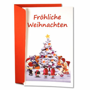 Schnatter und Lieschen Grußkarte Fröhliche Weihnachten